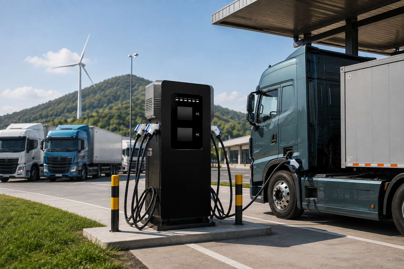 4 gun DC EV CHARGE